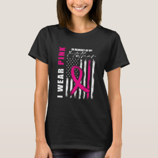 T-shirt Retour Imprimer Rose Maman Cancer du sein Sensibil