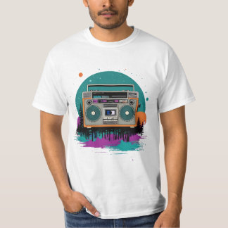 T-shirt Retour jeudi : les années 70 Boombox Art