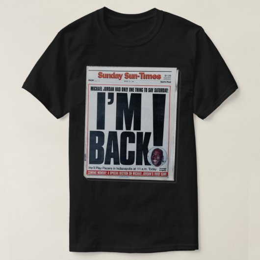 T-SHIRT RETOUR PAR MESSAGERIE  (Design devant)