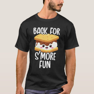 T-shirt Retour pour amusement guimauve grillée sur feu de
