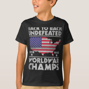 T-shirt Retour Retour Retour Guerre Mondiale Indéférée Cha