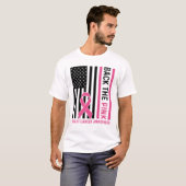 T-shirt Retour Sensibilisation au cancer du sein rose (Devant entier)