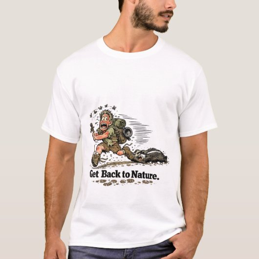 T-shirt Retourner à la nature (Devant)