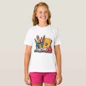 T-shirt Retourner à l'école (Devant entier)
