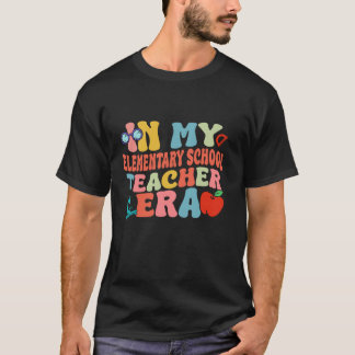 T-shirt Retourner À L'École Dans Mon École Primaire De L'È