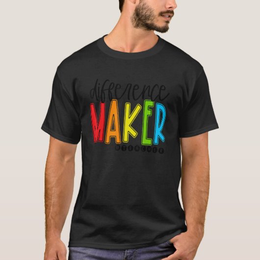 T-shirt Retourner À L'École Différencier Enseignants Étudi (Devant)