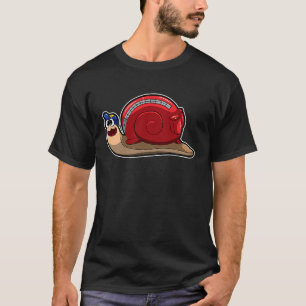 T-shirt Retourner À L'École Escargot Avec Sac À Dos Mignon