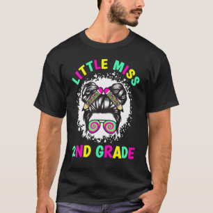 T-shirt Retourner À L'École Filles Étudiante Miss 2e Grad