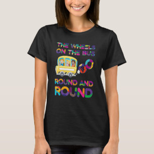 T-shirt Retourner À L'École Les Roues Sur Le Bus Toddler E