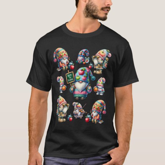T-shirt Retourner À L'École Stups Pour Enseignants Enseign (Devant)
