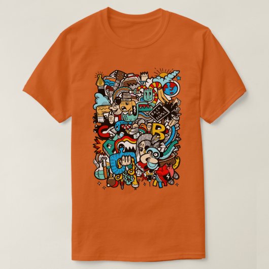 T-shirt Retourner À L'École Vecteurs (Design devant)