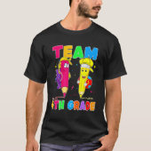 T-shirt Retourner À L'Équipe D'École 4E Année Fonds Étudia (Devant)