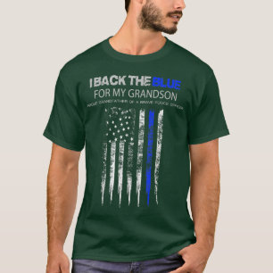 T-shirt Retourner le BlueGrand-père soutient Grandson C