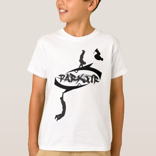 T-shirt Retourner Parkour Abstrait (Devant)