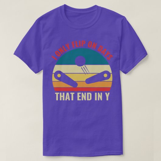 T-shirt Retourner sur les jours Pinball Machines Arcade am (Design devant)
