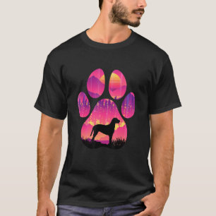 T-shirt Rétracteur à poil frisé Maman Papa Chien Femmes Ho
