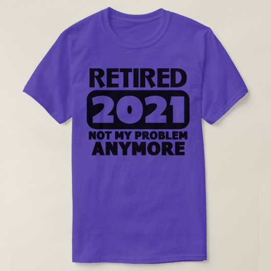 T-shirt Retraité 2021 4 (Design devant)