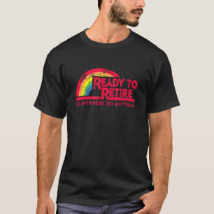 T-shirt Retraité 2022 Prêt À Relax 80s Tv Distressed Rain