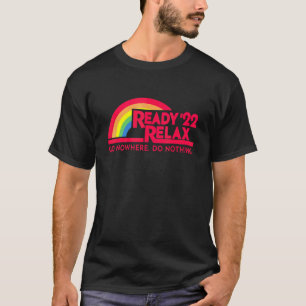 T-shirt Retraité 2022 Ready '22 Relax 80s Tv Style Rainbow