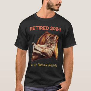 T-shirt Retraité 2024 Pas mon problème Plus Vintage Retir