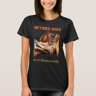 T-shirt Retraité 2024 Plus Mon Problème Vintage Retir