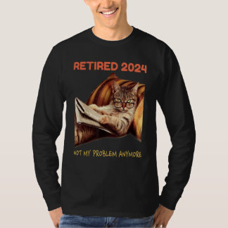 T-shirt Retraité 2024 Plus Mon Problème Vintage Retir