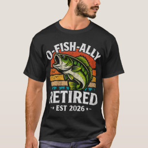 T-shirt Retraite 2026 Papa Mari Fumeur O-Fish-Ally Re