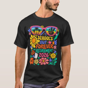 T-shirt Retraite 2026 Vie Retraitée Professeur Fleur Boho