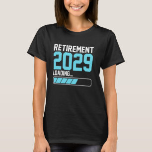 T-shirt Retraite 2029 Chargement Drôle Retraite Hommes Ret