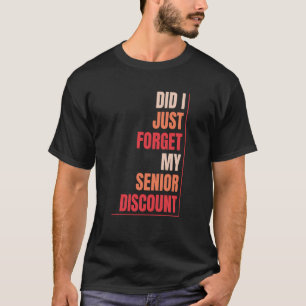T-shirt Retraite à la retraite N'oubliez pas mon rabais po