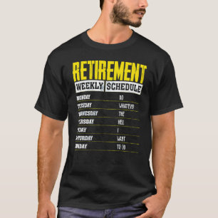 T-shirt Retraite actuelle Calendrier de retraite Partie ge