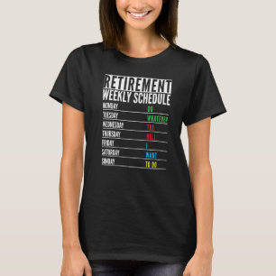 T-shirt Retraite actuelle Retraite Horaire hebdomadaire Ho