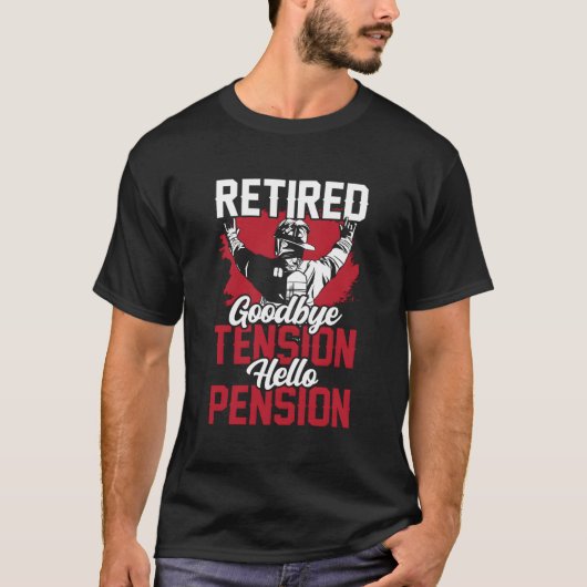 T-shirt Retraité Adieu Tension Bonjour Pension Retraité Fi (Devant)