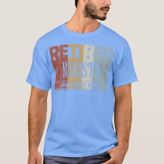 T-shirt Retraité Barista Retro Retrait Cadeau De Retraite