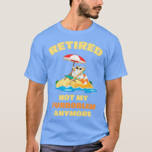 T-shirt Retraité Chat Funny Retraite