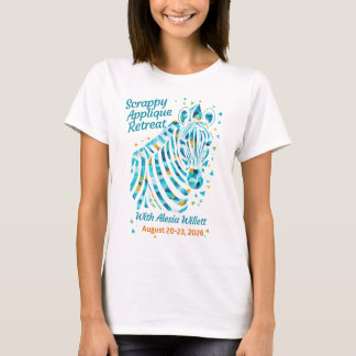 T-shirt Retraite d'appliqué dépareillé