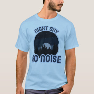 T-shirt Retraite de camping ciel nocturne sans bruit