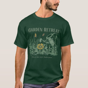 T-shirt Retraite de jardin - Où mon âme trouve la paix