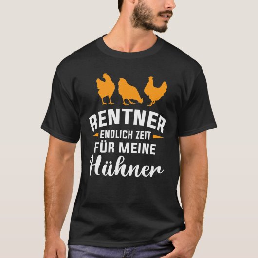 T-shirt Retraite de la coop de poulet du pensionné (Devant)