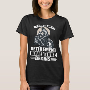 T-shirt Retraite de la pension de moto Cadeau de moto
