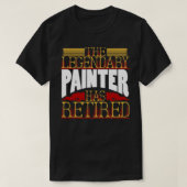 T-shirt Retraite de pension de peintre (Design devant)