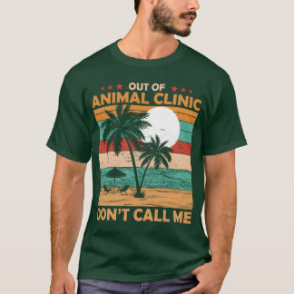 T-shirt Retraite de vétérinaire hors de la clinique vétéri