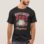 T-shirt Retraite Des Femmes 2023 Retraite 2023 Femmes (Devant)