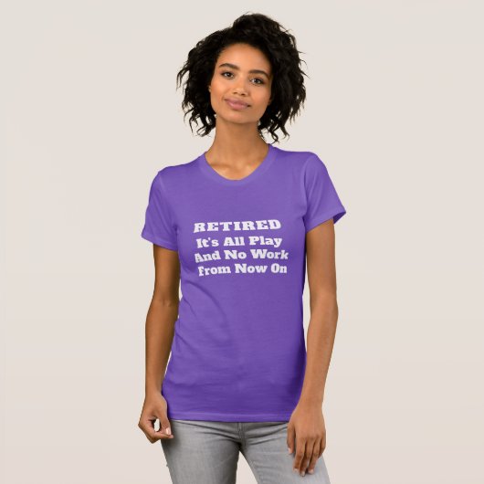 T-shirt Retraite drôle (Devant entier)