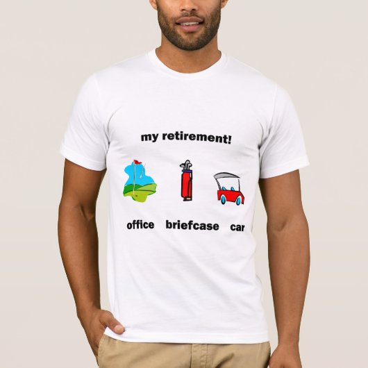 T-shirt Retraite drôle de golf (Devant)