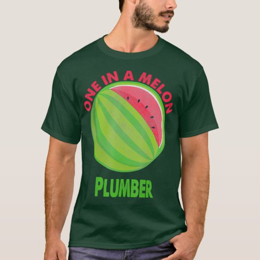 T-shirt Retraite d'une pastèque de Melon Plumber (Devant)