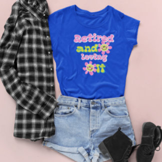 T-shirt Retraité et l'amour