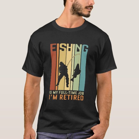 T-shirt Retraité et pêche (Devant)