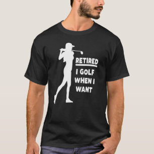 T-shirt Retraite Golfer Retraité Papa Golf Maman Golf Ball