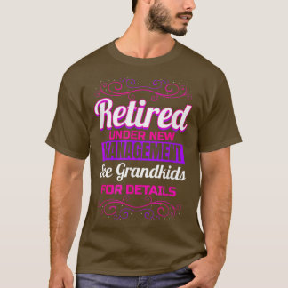 T-shirt Retraité Grand-mère Retraité Grandkids Retraité Fa
